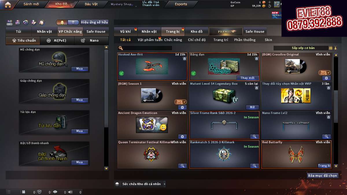shop acc cf uy tin gia re